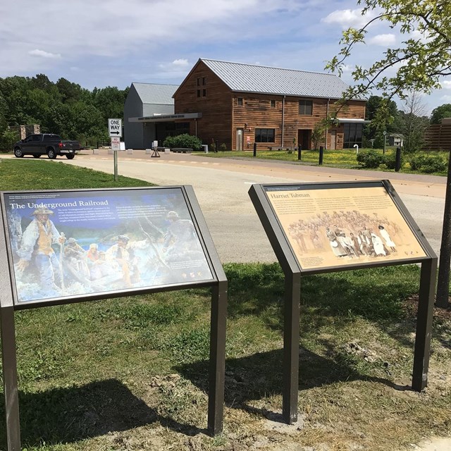 A National Park Service and Maryland State Parks logo side-by-side.