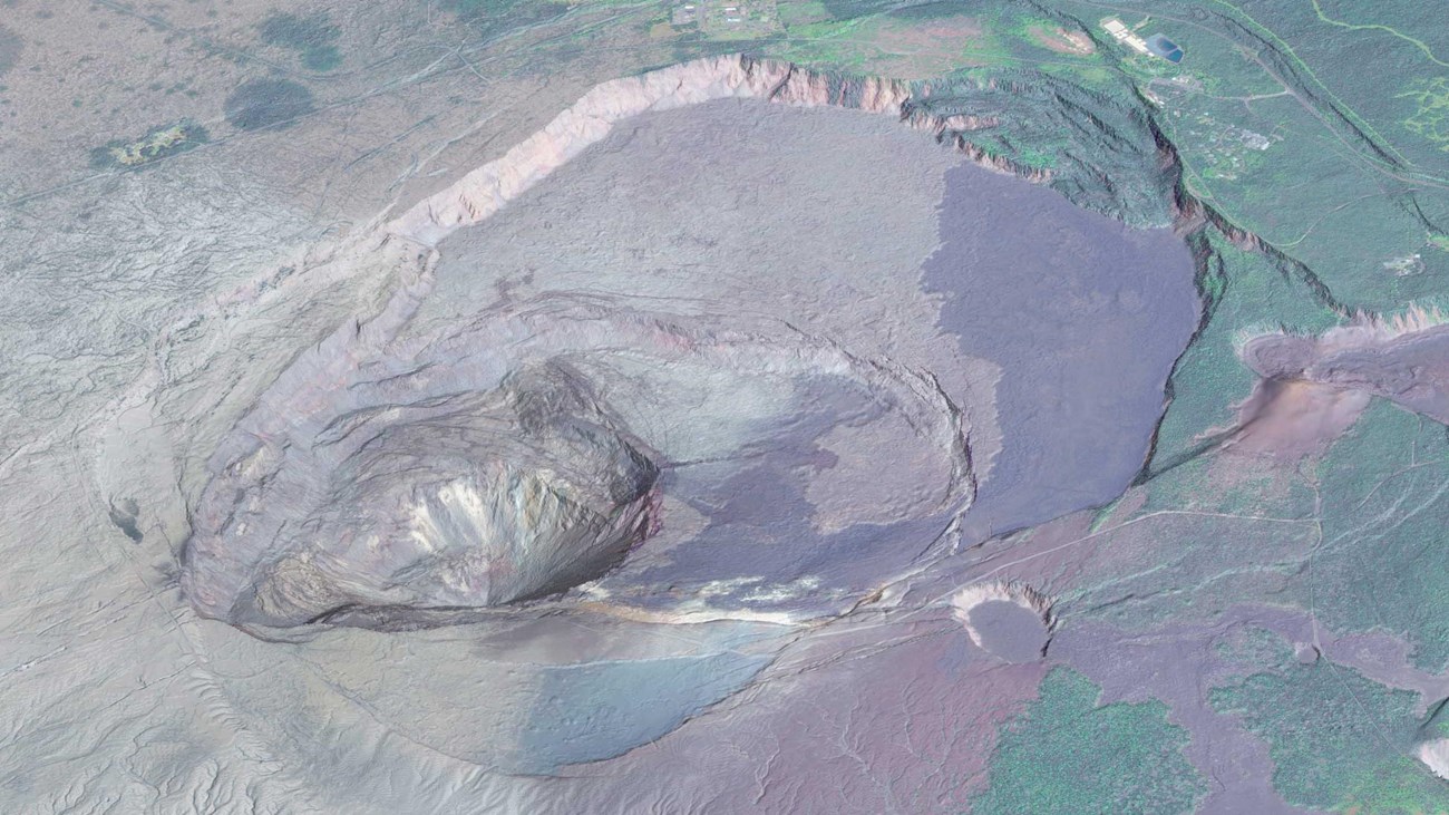 Animated map of the Kīlauea summit caldera