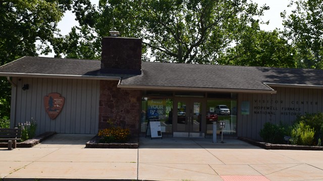 Visitor Center building at Hopewell National Historic Site