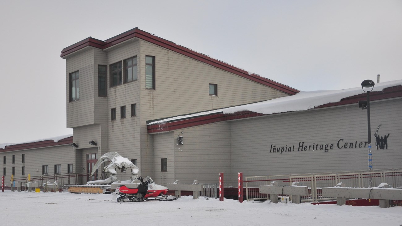 A building in the winter