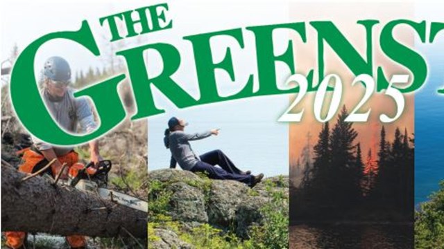 A newspaper banner reading "The Greenstone."