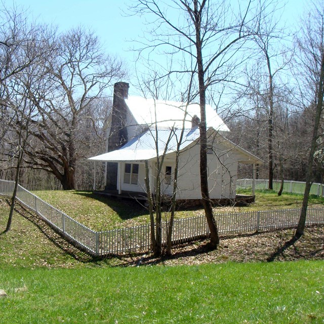 white farmhouse