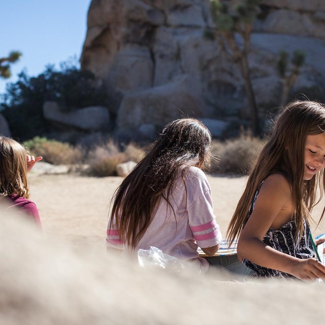 Girls painting