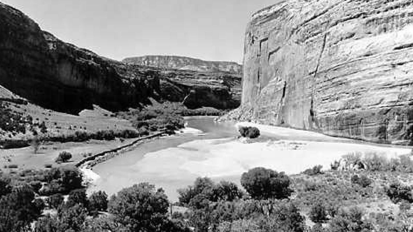 Part of Pats Hole, junction of Yampa and Green Rivers and east side of Steamboat Rock at Dinosaur.