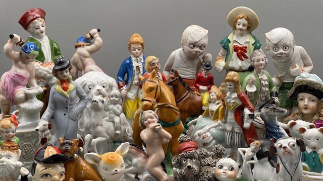 assortment of small figurines