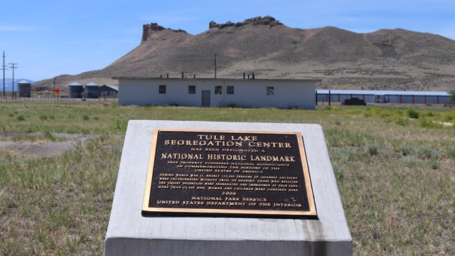 Jail with Castle Rock in the background