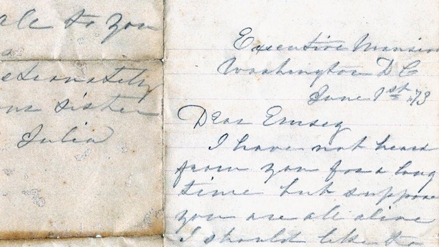 Letter from Julia Dent Grant to Emma Dent Casey