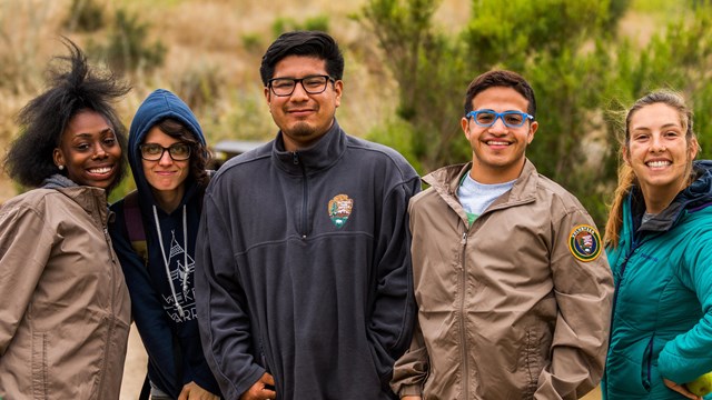 Group of interns standing together