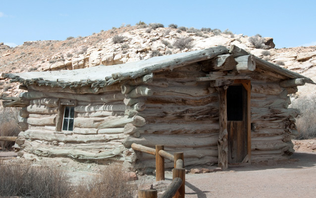 a log cabin