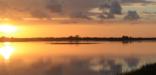 Sunrise over the Fort George River in the Timucuan Preserve.