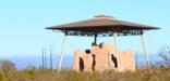 The Great House at Casa Grande Ruins stands out for miles