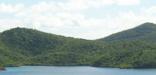 View of Virgin Islands Coral National Monument at Hurricane Hole.