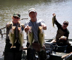 Biologist Meg Plona and other scientists study park fish.