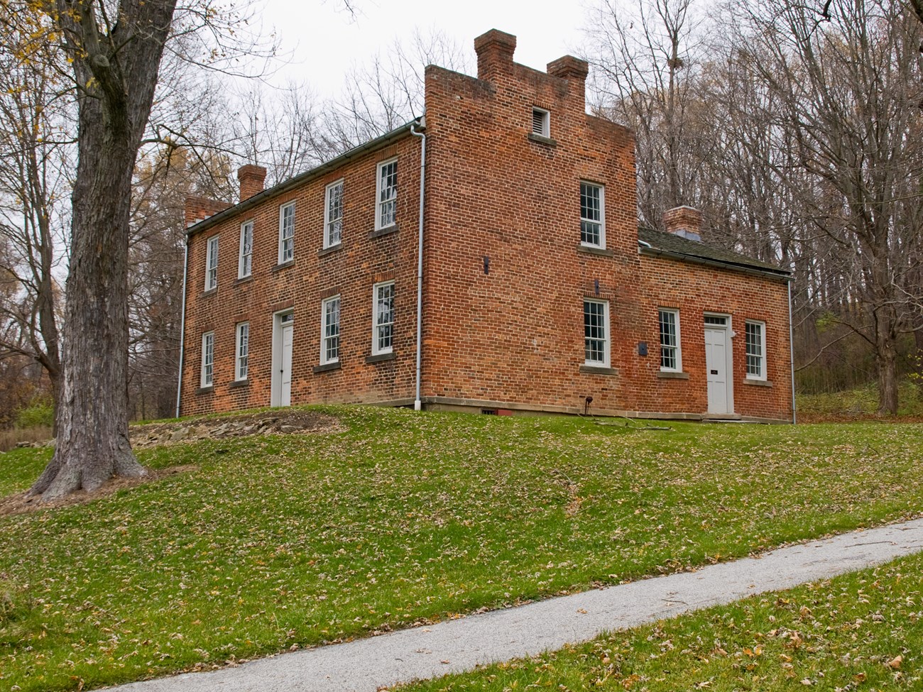 The Frazee House in fall