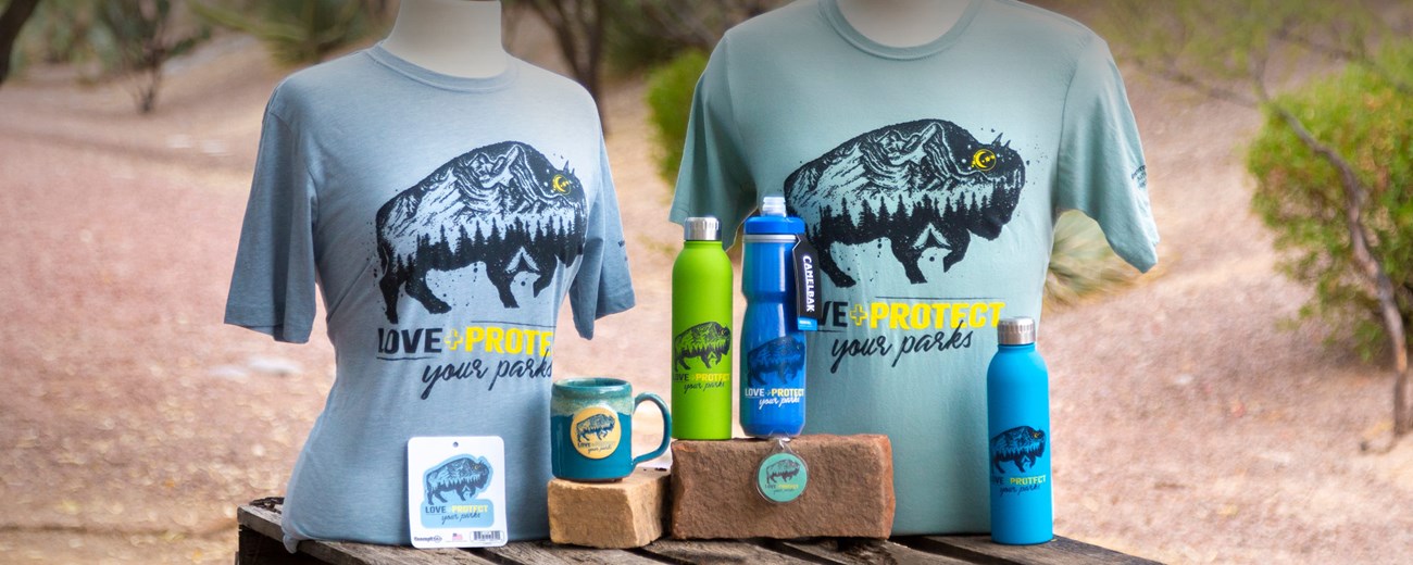 tee-shirts and mugs with buffalo logo