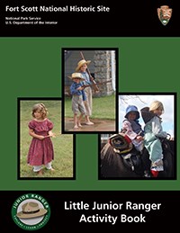 Cover of the Junior Ranger Book with three images of children