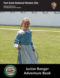 Cover of junior ranger book with young girl on front