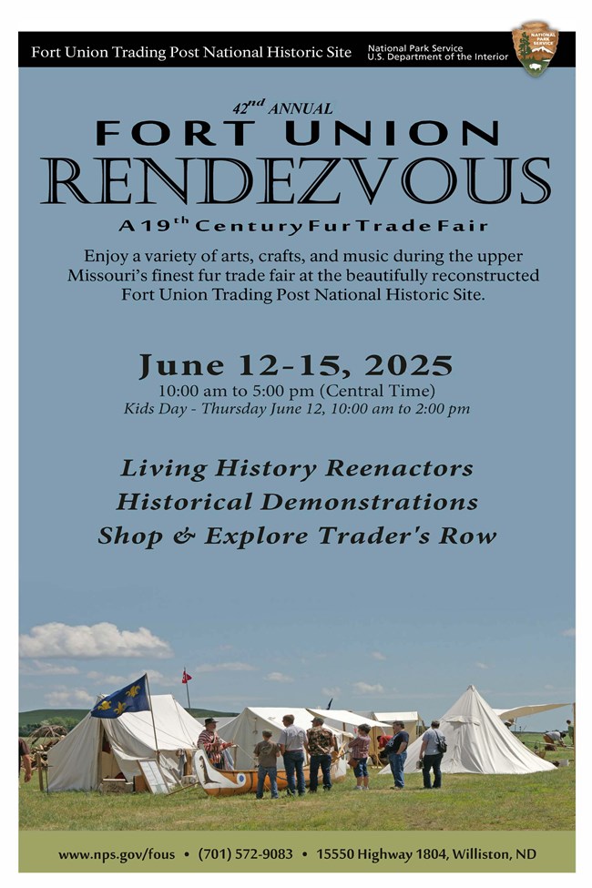 42nd Annual Fort Union Rendezvous Promotional Poster