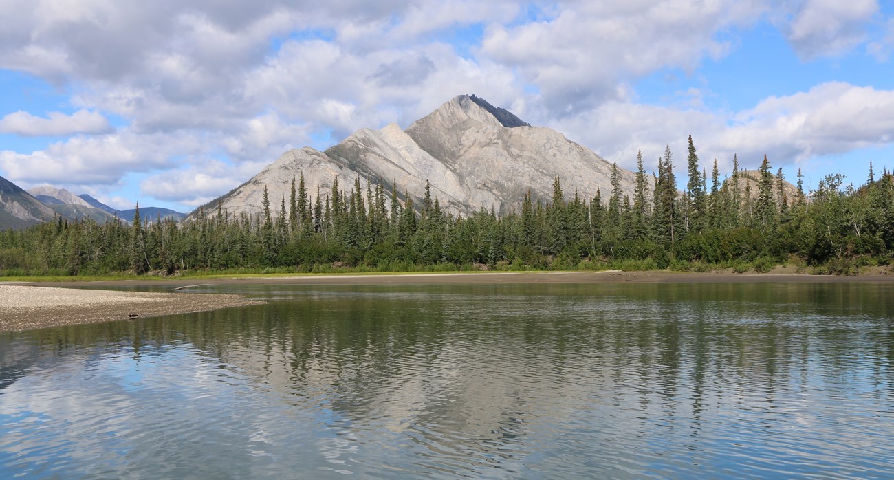 John River and mountain in distance