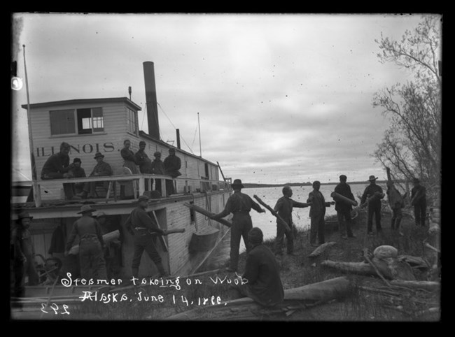 Loading wood