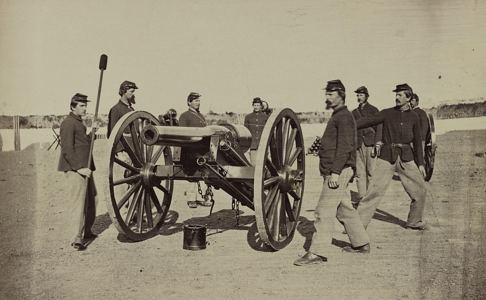 A U.S. Cannon Crew from the Civil War