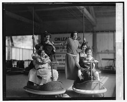 Girls on Scooters c 1920s