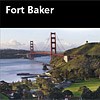 A view of the Golden Gate Bridge from the hills above Fort Baker.