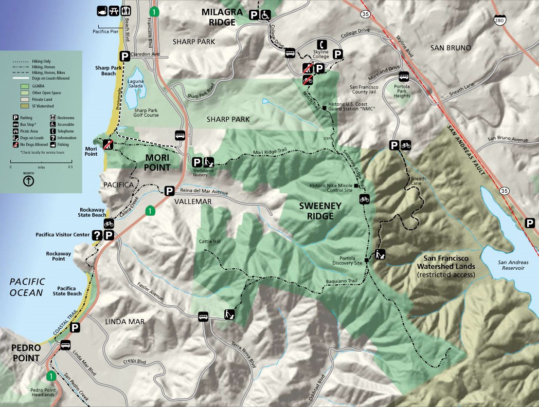 Map of Sneath Lane Trail