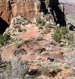 overview of the excavation site.