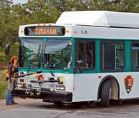 Tusayan Shuttle Bus at Canyon View Plaza