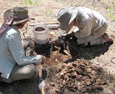 Excavation of a unit.