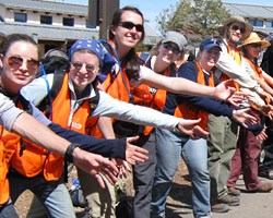 Members of the SCA, the nation's largest youth conservation leadership organization.