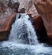 Shinumo Creek barrier fall