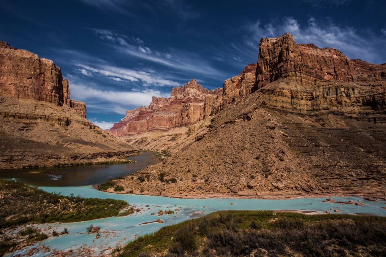 The confluence of the Little Colorado and the Colorado Rivers