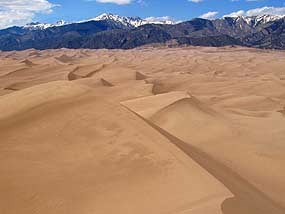 Dunefield and Sangre de Cristo Mountains