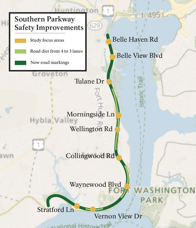 Areas where the NPS is implementing recommendations from Southern GWMP Safety Study