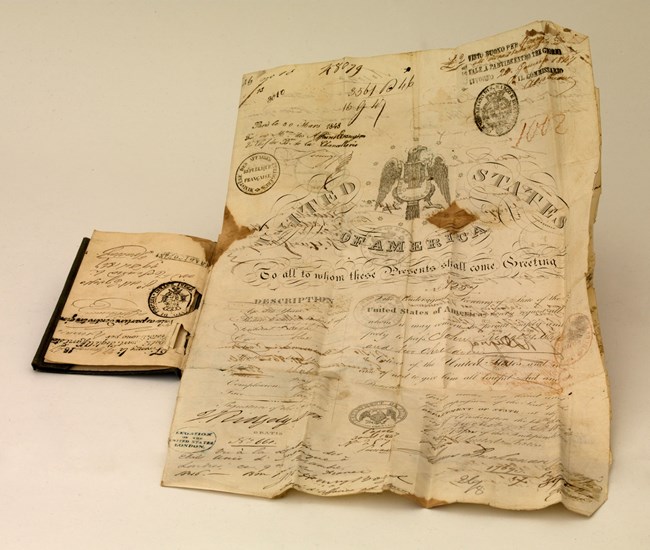 Passport of John Ridgely who spent much of his life traveling Europe