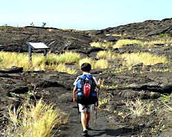 Zane starts his hike at Pu'uloa trailhead