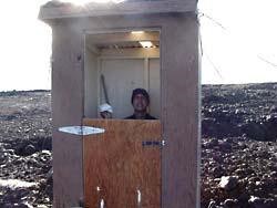 Scenic pit toilet