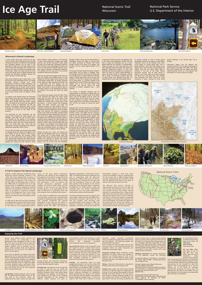 Screenshot of a brochure with pictures, maps, and text.