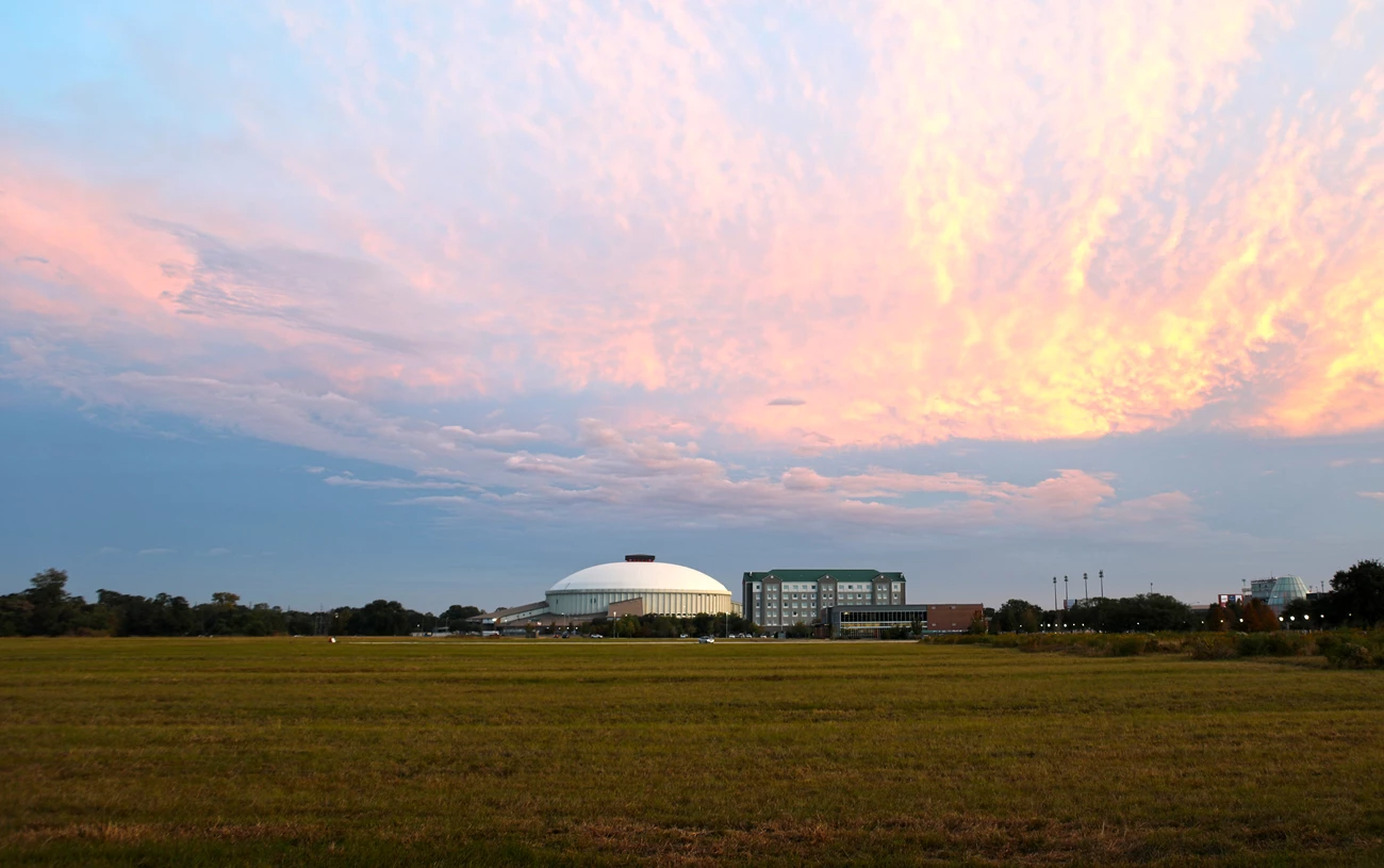 Cajundome view in Lafayette, LA Cajundome view in Lafayette, LA