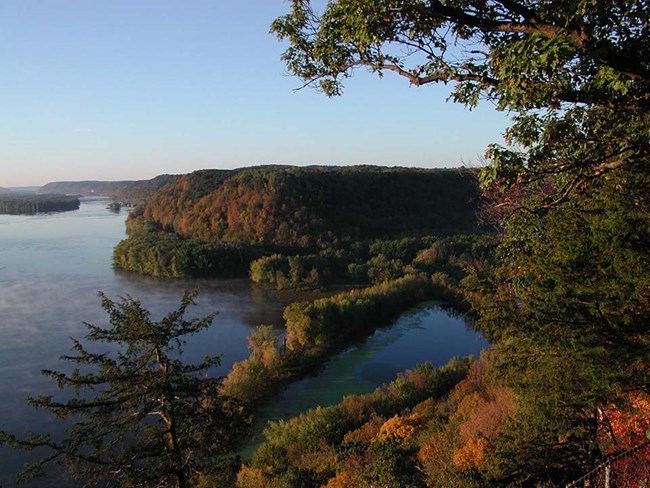 Effigy Mounds National Monument Mississippi River View of the Mississippi River from Effigy Mounds National Monument