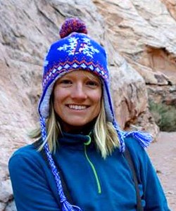 Woman in winter hat