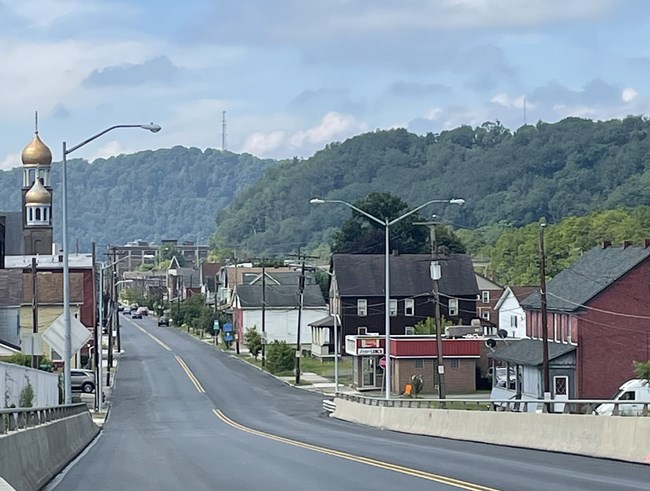 A view of a town