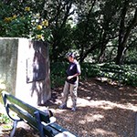 historic marker along San Mateo Creek