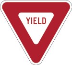 Yield sign