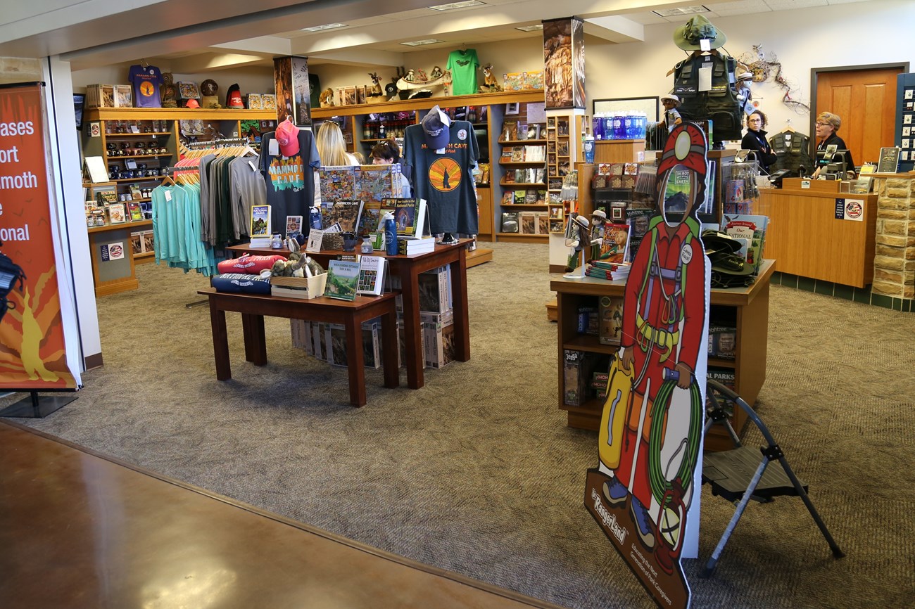 A store with gifts and books for sale.