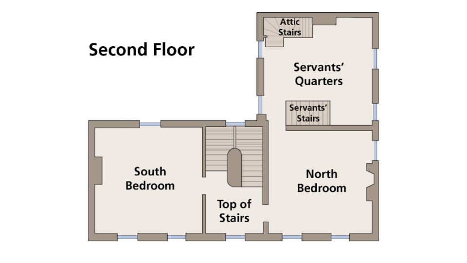 Worthington House Second Floor Floorplan