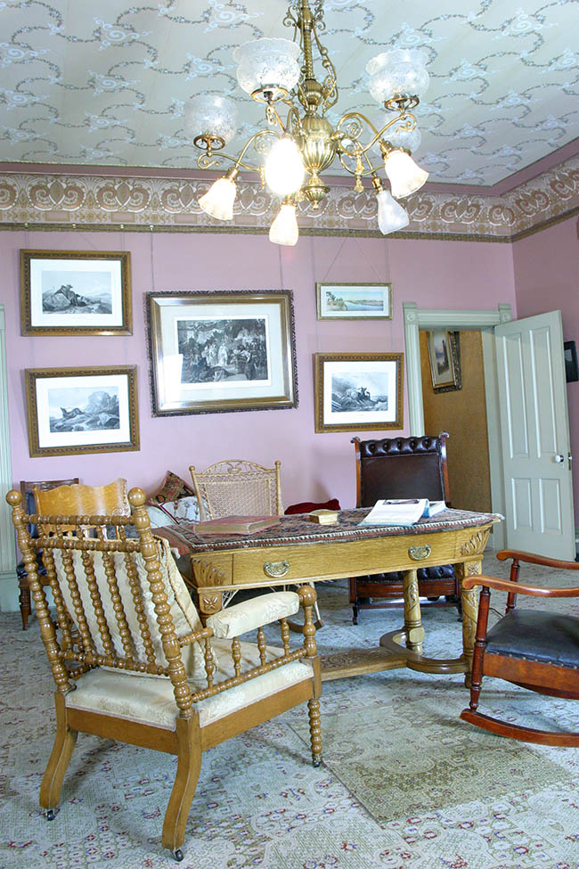 Ranch House Sitting Room at Grant-Kohrs Ranch National Historic Site