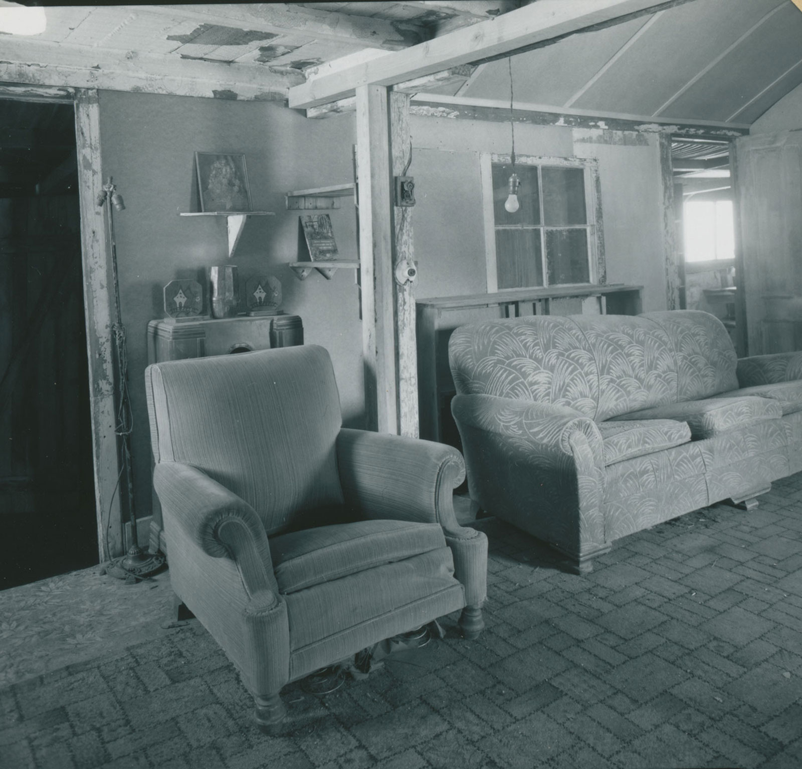 Parlor View, Bath to Left Rear - Desert Queen Ranch, Keys Ranch House, Twentynine Palms